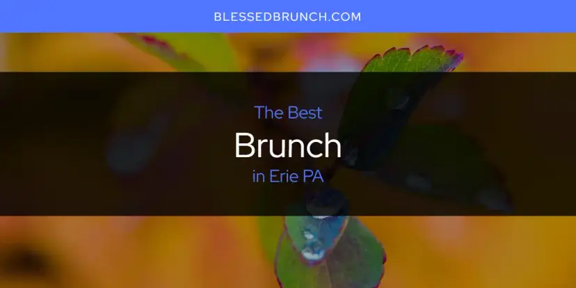 The Absolute Best Brunch in Erie PA  [Updated 2024]